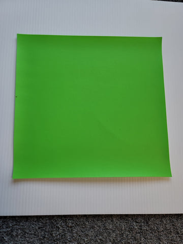 12x12 Faux Leather Vinyl - Lime Green