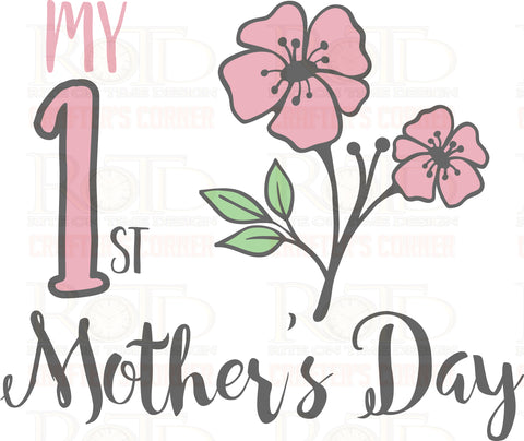 My 1st Mother's Day sublimation print