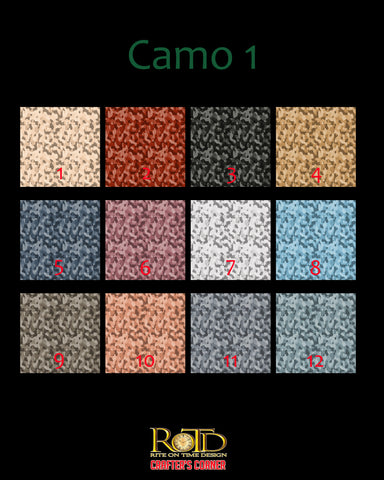 Camo 1 12"x12 (HTV includes transfer tape)