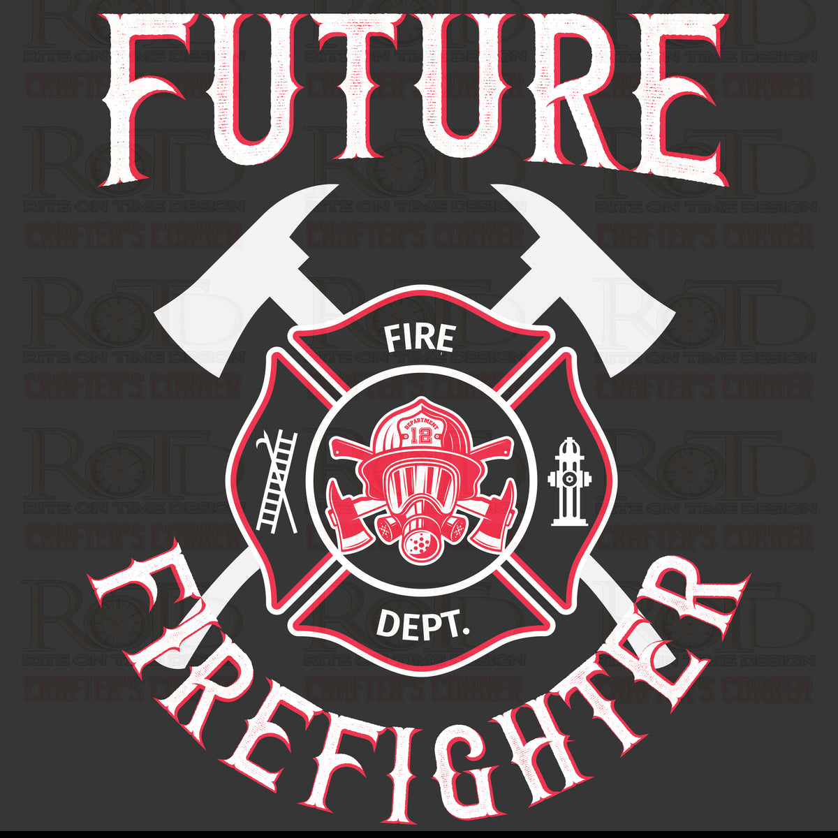 DTF Screen Print Image - Future Firefighter