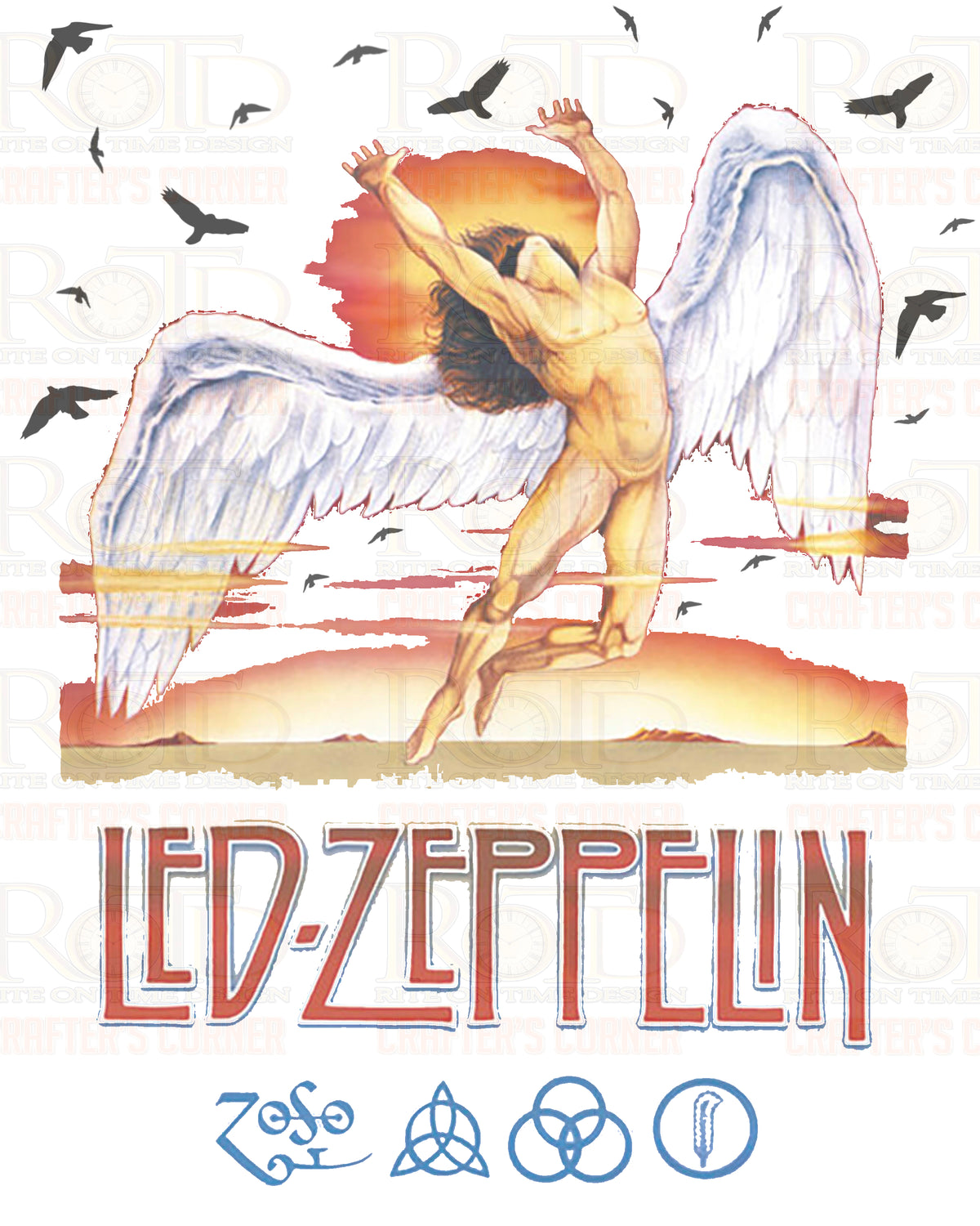 DTF Screen Print Image - Led Zeppelin