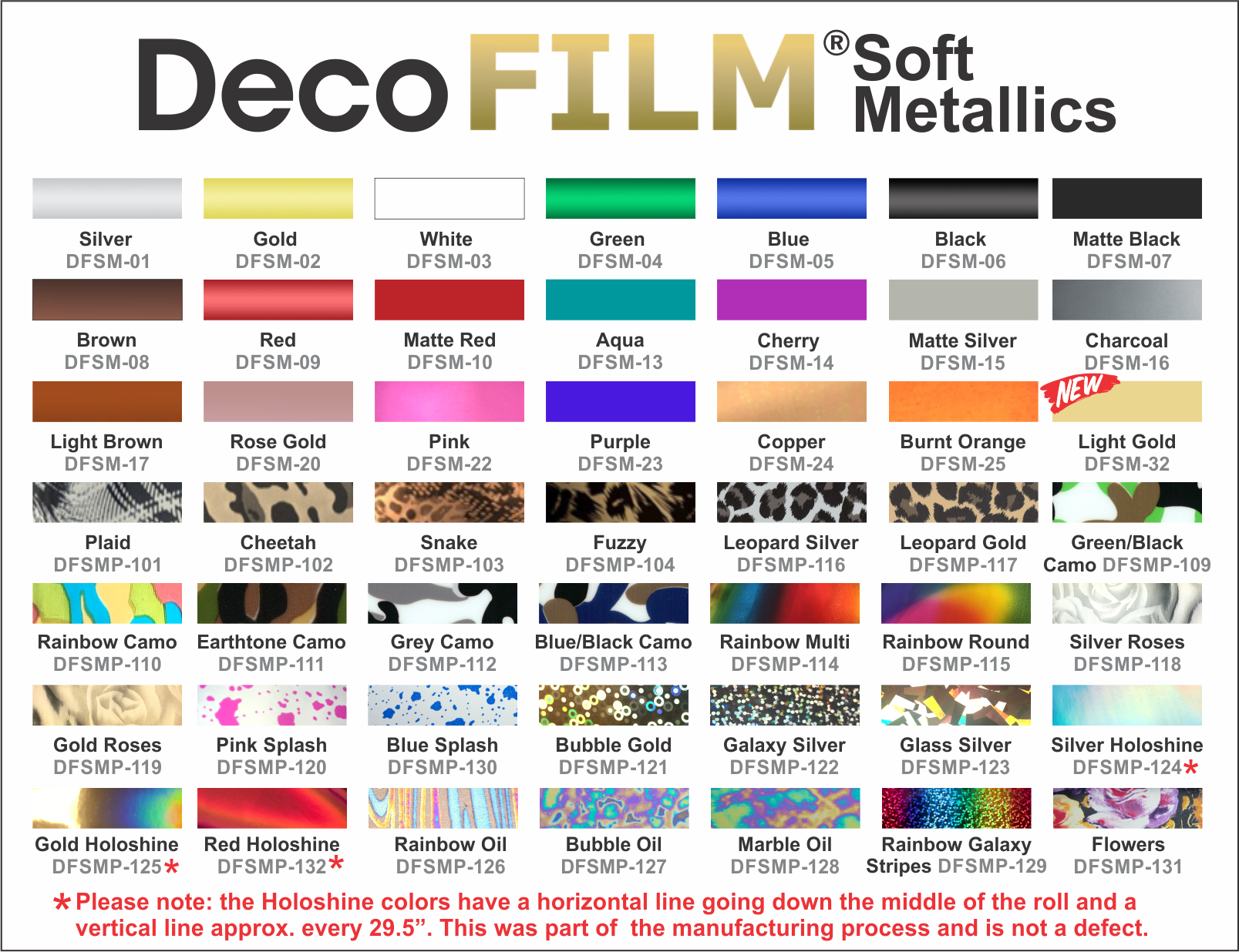 DecoFILM Soft Metallics