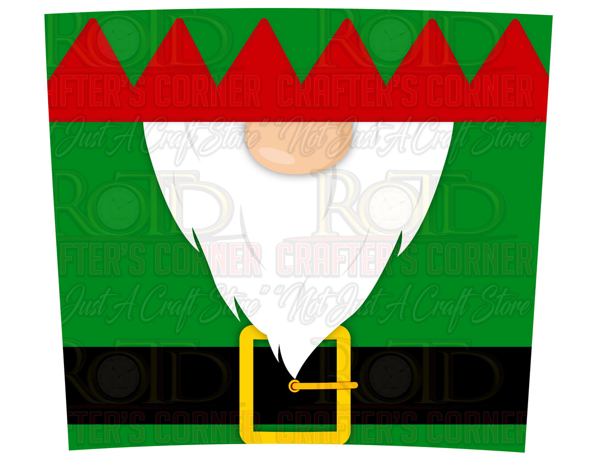 Christmas Elf 20oz Tapered Tumbler Wrap