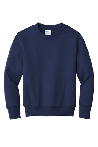 Port & Company® Youth Core Fleece Crewneck Sweatshirt - Navy