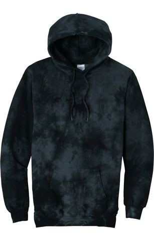 Port & Company® Crystal Tie-Dye Pullover Hoodie - Black