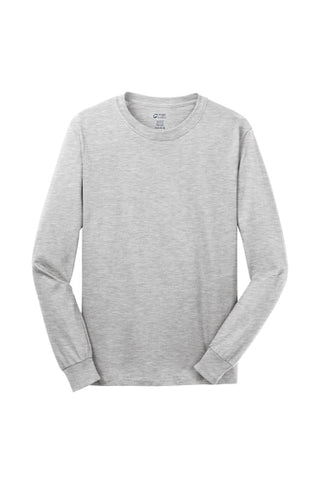 Port & Company® Adult Long Sleeve Core Cotton Tee - Ash