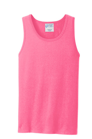 Port & Company - Core Cotton Tank - Neon Pink