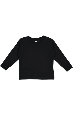 Rabbit Skins Toddler Long Sleeved T-Shirt - Black