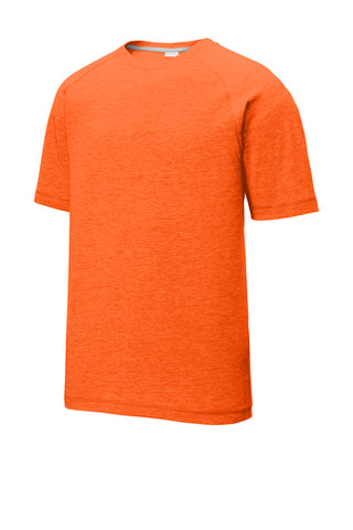 ST400 Sport-Tek® PosiCharge® Tri-Blend Wicking Raglan Tee - Deep Orange Heather