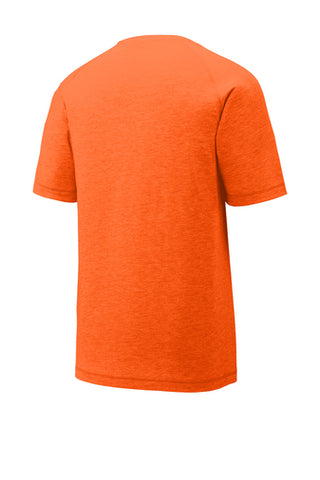 ST400 Sport-Tek® PosiCharge® Tri-Blend Wicking Raglan Tee - Deep Orange Heather