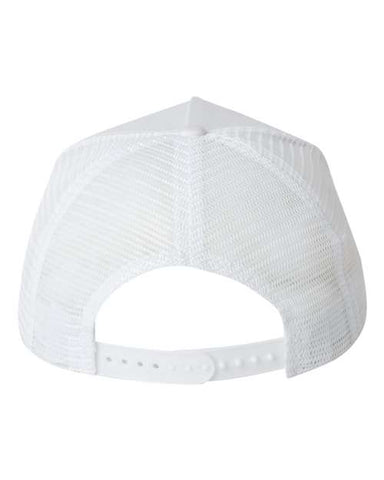 Valucap - Five-Panel Trucker Cap - 8804H - White