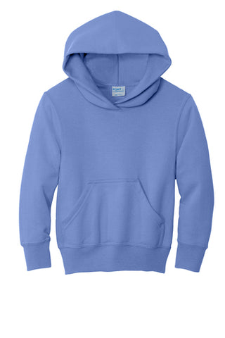 Port & Company® Youth Core Fleece Pullover Hooded Sweatshirt - Carolina Blue