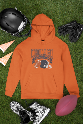 Embroidered Chicago Football Hoodie