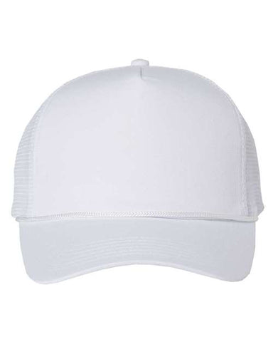 Valucap - Five-Panel Trucker Cap - 8804H - White