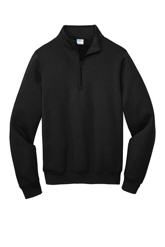 PC78Q Port & Company ® Core Fleece 1/4-Zip Pullover Sweatshirt - Black