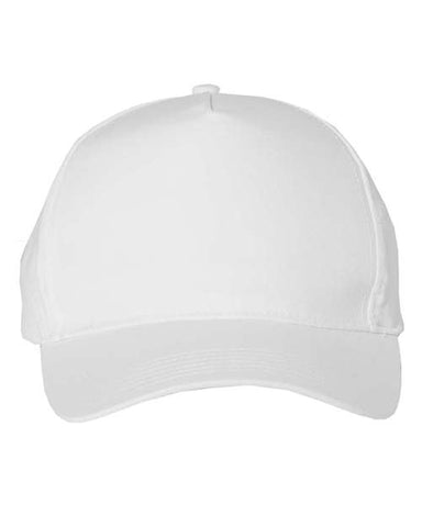 8869 Valucap - Five-Panel Twill Cap - White