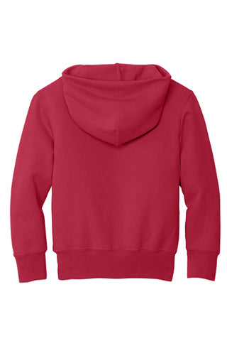 Port & Company® Youth Core Fleece Pullover Hooded Sweatshirt - Red