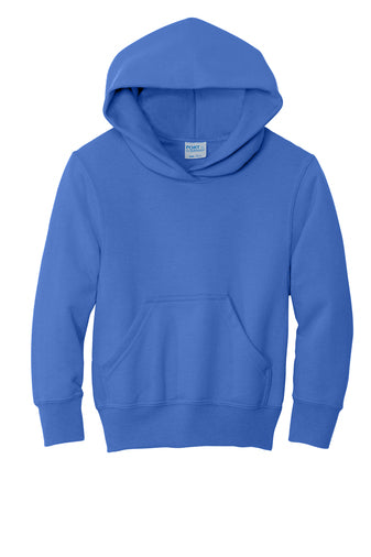 Port & Company® Youth Core Fleece Pullover Hooded Sweatshirt - Royal Blue
