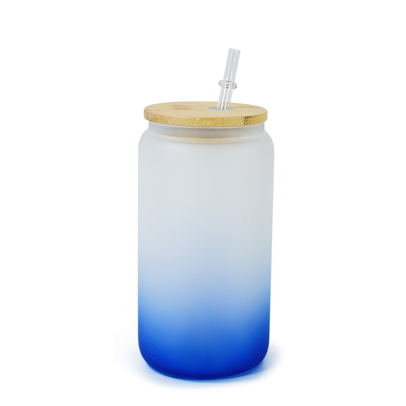 16oz Sublimation Bamboo Glass - Ombre