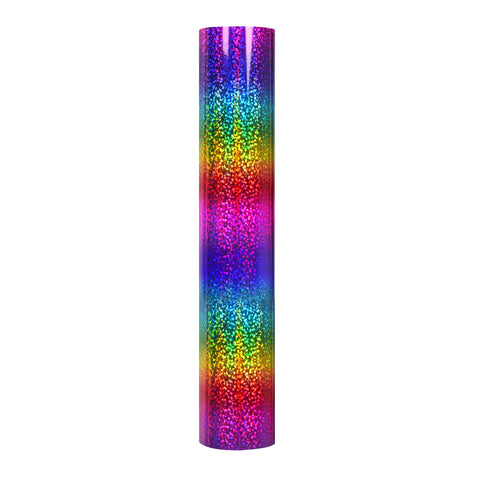 Holograpic Adhesive Craft Vinyl - Sparkle Rainbow