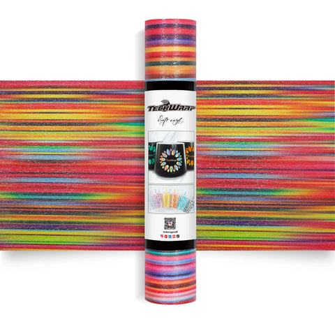 Glitter Brush - Serape Rainbow