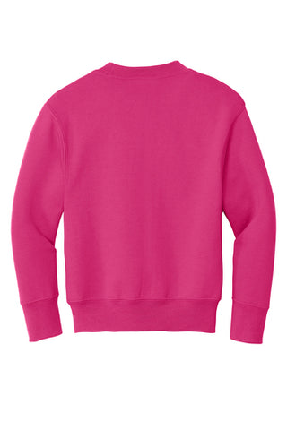 Port & Company® Youth Core Fleece Crewneck Sweatshirt - Sangria