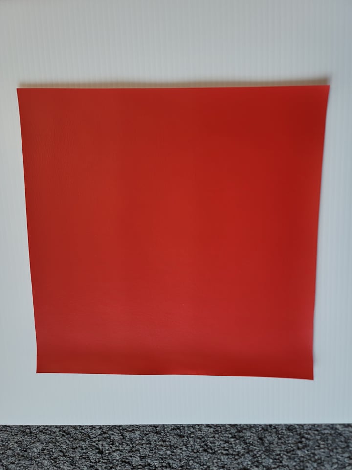 12x12 Faux Leather Vinyl - Red