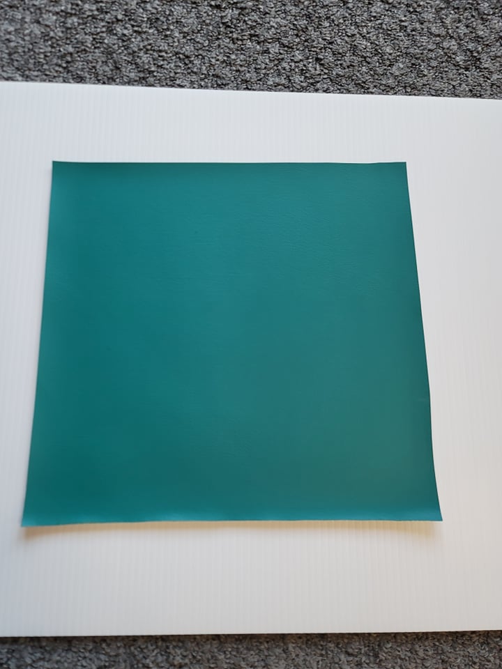 12x12 Faux Leather Vinyl - Teal