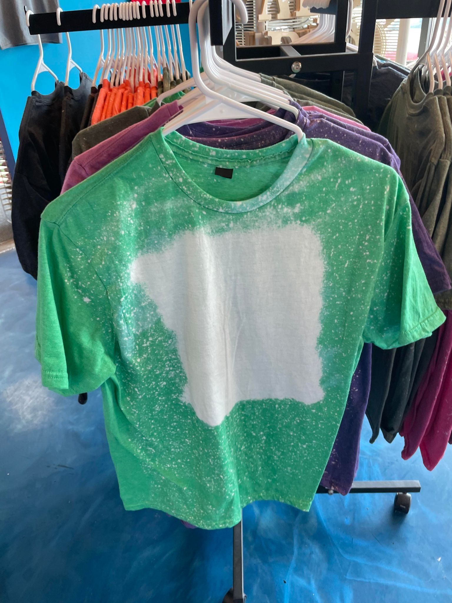 Gildan Dry Blend Tshirt 64000 - Bleached Heather Irish Green