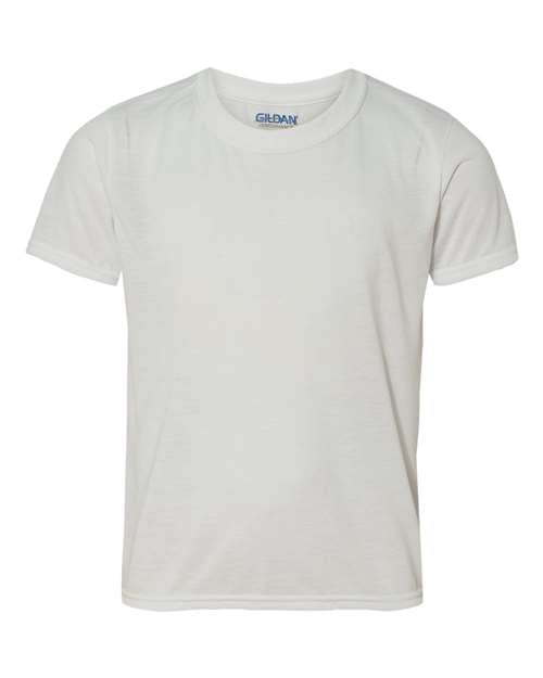 Gildan 42000B -  Youth Sublimation Poly Tshirt - White