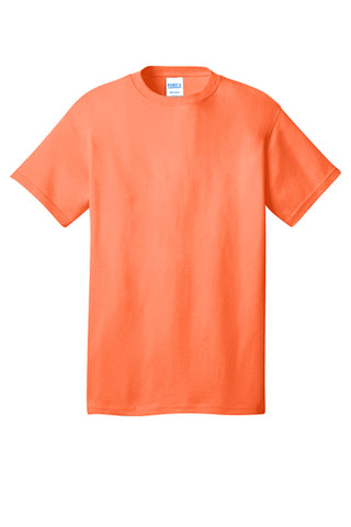 Port & Company® Adult Core Cotton Tee - Neon Orange