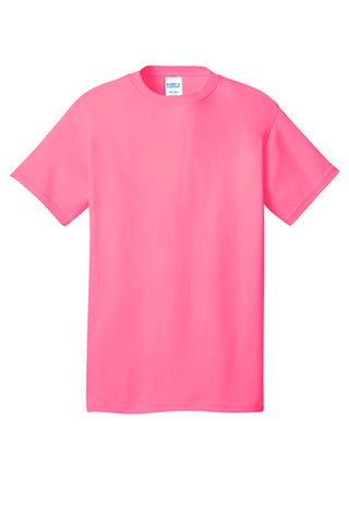 Port & Company® Adult Core Cotton Tee - Neon Pink
