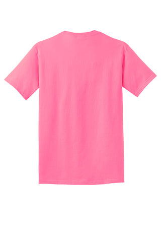 Port & Company® Adult Core Cotton Tee - Neon Pink