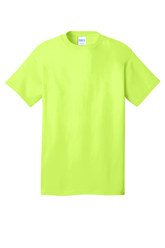 Port & Company® Adult Core Cotton Tee - Neon Yellow