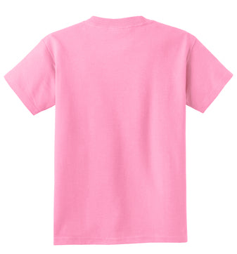Port & Company® Youth Core Cotton Tee - Candy Pink
