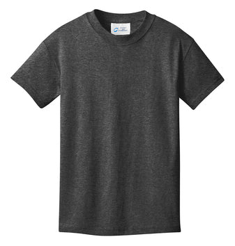 Port & Company® Youth Core Cotton Tee - Dark Heather