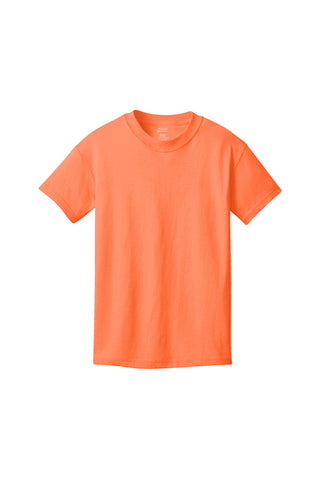 Port & Company® Youth Core Cotton Tee - Neon Orange