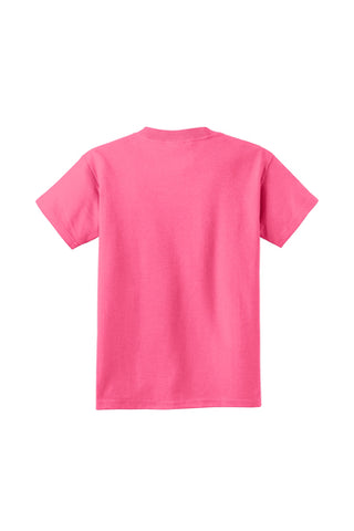 Port & Company® Youth Core Cotton Tee - Neon Pink