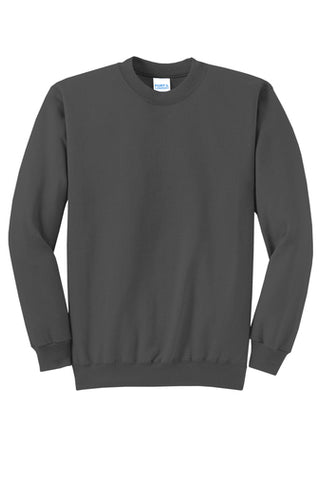 Port & Company® Adult Core Fleece Crewneck Sweatshirt - Charcoal