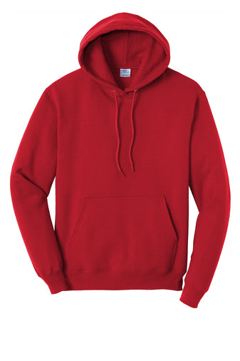 Port & Company® Adult Core Fleece Pullover Hooded Sweatshirt - Red