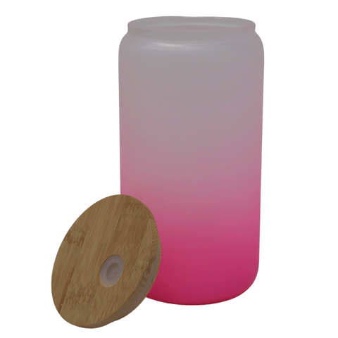 16oz Sublimation Bamboo Glass - Ombre