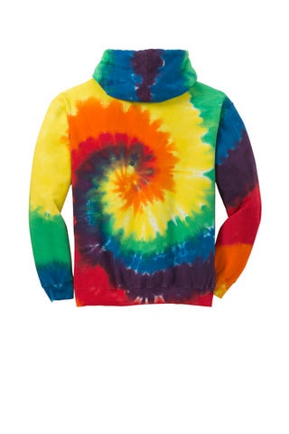 Port & Company® Youth Tie-Dye Pullover Hooded Sweatshirt - Rainbow