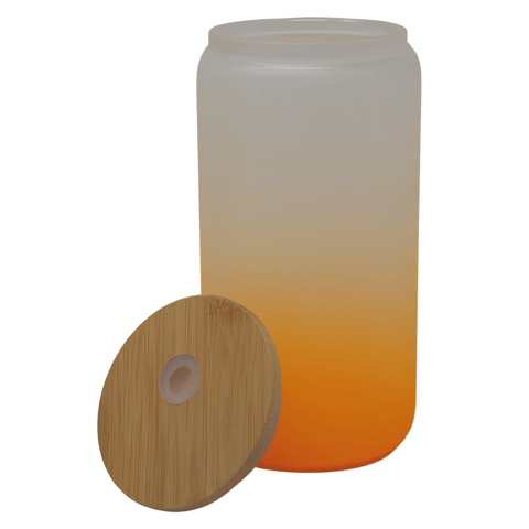 16oz Sublimation Bamboo Glass - Ombre