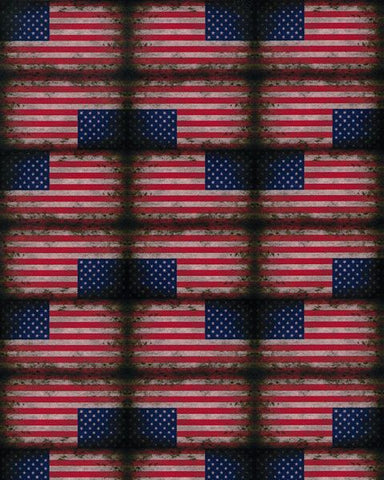 ThermoFlex Fashion Patterns - Distressed Flag