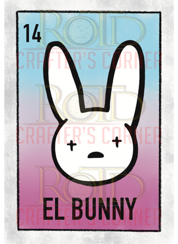 DTF Screen Print Image - 14 El Bunny