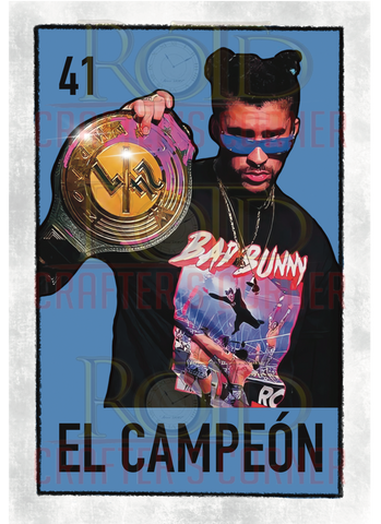 DTF Screen Print Image - 41 El Campeon