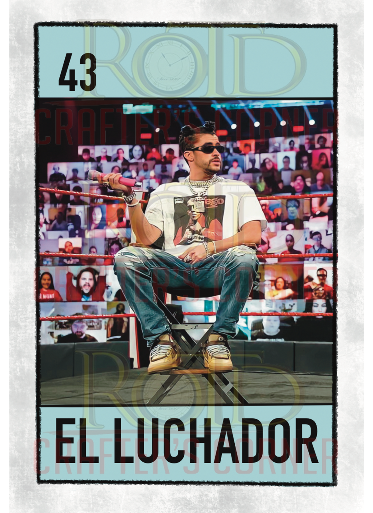 DTF Screen Print Image - 43 El Luchador