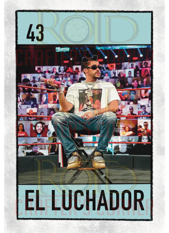 DTF Screen Print Image - 43 El Luchador