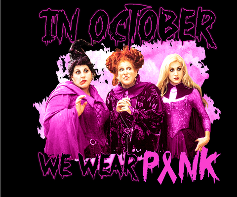 DTF Screen Print Image - In October We Wear Pink