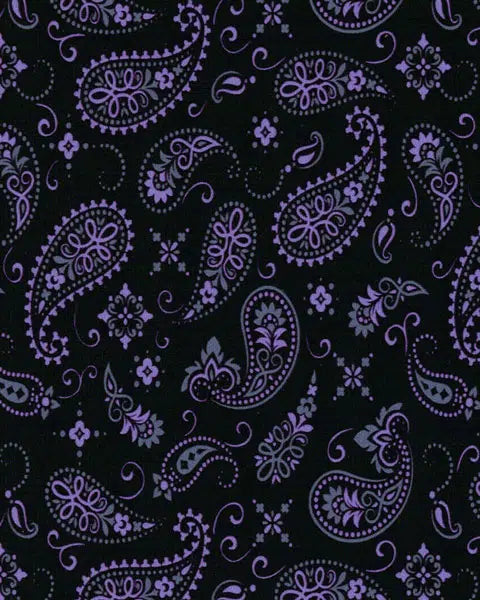 ThermoFlex Fashion Patterns - Black/Lavender Bandana